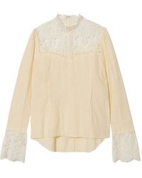 Undercover - Lace-Trimmed Blouse - Lyst