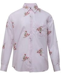 Simone Rocha - Floral-Embroidered Shirt - Lyst