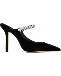 Jimmy Choo - Bing 100 Crystal-Embellished Heeled Mules - Lyst