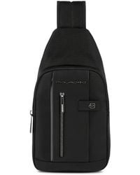 Piquadro - Logo-Plaque Sling Bag - Lyst
