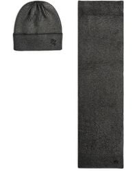 KARL LAGERFELD - Ikon Beanie & Scarf Knit Gift Set - Lyst
