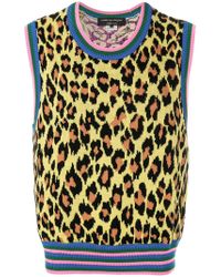 Comme des Garçons Leopard Print Jumper Vest - Multicolour