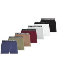 KARL LAGERFELD - Lot De Sept Boxers À Logo - Lyst