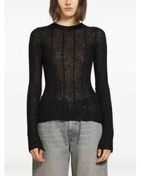 Haikure - Semi-Transparenter Sey Pullover Mit Zopfmuster - Lyst