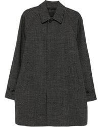 Prada - Karierter Mantel mit Raglanärmeln - Lyst