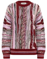 Laneus - Jacquard-Knit Boxy Sweater - Lyst