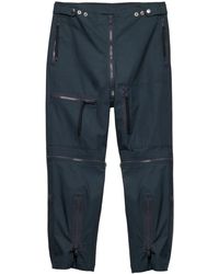 Prada - Decorative-Zip Trousers - Lyst