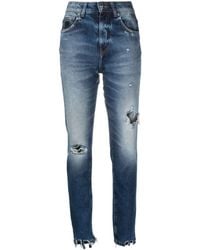 John Richmond - Skinny-Jeans mit Logo-Patch - Lyst