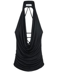 Blumarine - Ruched Halterneck Top - Lyst