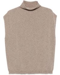 Erika Cavallini Semi Couture - Aria Top Mit Stehkragen - Lyst