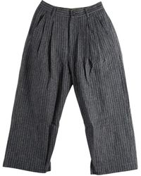 Ziggy Chen - Pleated Pinstripe-Pattern Trousers - Lyst