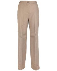 Seventy - Elasticated-Waist Pressed-Crease Trousers - Lyst