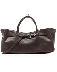 Marge Sherwood - Grandma Buckled Leather Tote Bag - Lyst