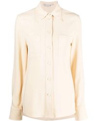 Stella McCartney - Pointed-Collar Button-Up Shirt - Lyst