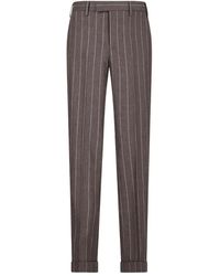 PT Torino - Pinstripe Pleated Trousers - Lyst
