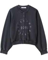 Maison Kitsuné - Circle Stamp Logo-Print Press-Stud Sweatshirt - Lyst