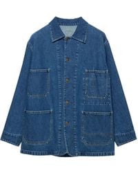 Prada - Light Denim Blouson Jacket - Lyst