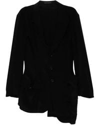 Yohji Yamamoto - Asymmetric Hem Jacket - Lyst