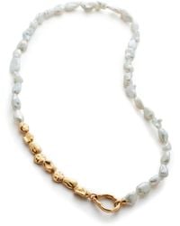 Monica Vinader - Keshi Pearl-Detail Necklace - Lyst