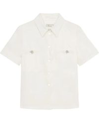 Blumarine - Short-Sleeve Button-Up Shirt - Lyst