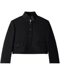 Sandro - Short Jacket With Standing Collar - Lyst