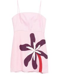 Cala De La Cruz - Roma Floral Mini Dress - Lyst