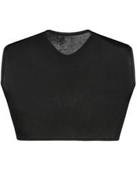Anna October - Drapiertes Cropped-Top - Lyst