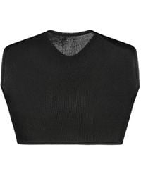 Anna October - Twisted-Front Crop Top - Lyst