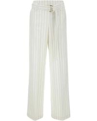 Liu Jo - Pantalones rectos a rayas - Lyst