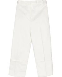 Thom Browne - Pressed-Crease Tapered Trousers - Lyst