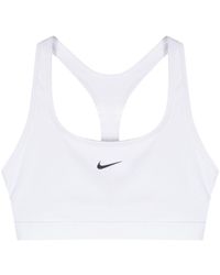 Nike - Swoosh-print Sports Bra - Lyst