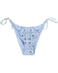 MC2 Saint Barth - Bandana-Print Tie-Side Bikini Bottoms - Lyst