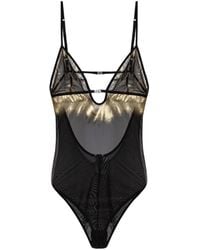 DIESEL - Mirea-Gft Metallic-Effect Bodysuit - Lyst