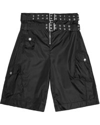 Ganni - Nylon Cargo Shorts - Lyst