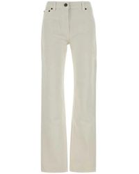 Magda Butrym - Logo-Patch Straight-Leg Jeans - Lyst