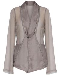 Rick Owens - Temple Stag Zip-Detail Shirt - Lyst