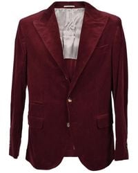 Brunello Cucinelli - Single Breasted Blazer - Lyst