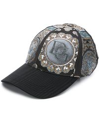 Dolce & Gabbana Gorra de béisbol con efecto en jacquard - Negro