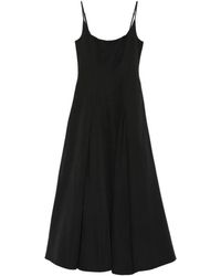 STAUD - Robe Longue Jill Plissée À Fines Bretelles - Lyst