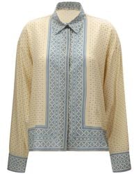 Ermanno Scervino - Geometric-Print Buttoned Shirt - Lyst