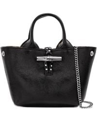 Longchamp - Borsa Mini Le Roseau Con Borchie - Lyst