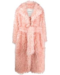 Rodebjer - Tied-waist Faux-shearling Coat - Lyst