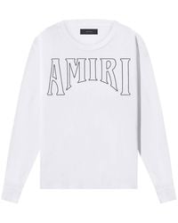 Amiri - ホワイト Sun 長袖tシャツ - Lyst