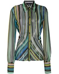 DSquared² - Embroidered-Logo Long-Sleeve Shirt - Lyst
