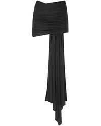 ANDAMANE - Ruched Drape Skirt - Lyst