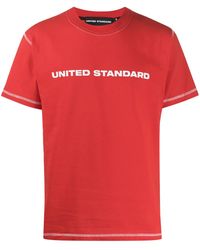 United Standard - Crew Neck Printed Logo T-Shirt - Lyst