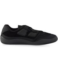 Prada - Speedrock Technical Mesh And Leather Sneakers - Lyst