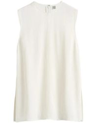 TOTEME - Woven Stripe Top - Lyst