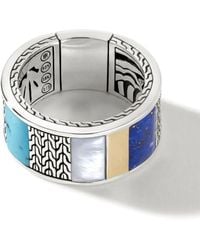 John Hardy - 18Kt Classic Chain Multi-Stone Ring - Lyst