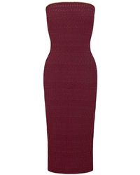 Tropic of C - Smocked Strapless Midi Dress - Lyst